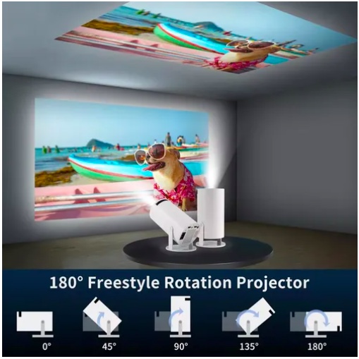 PROYECTOR PORTATIL MINI HY300PRO ULTRA HD 4K WIFI BLUETOOTH - 4