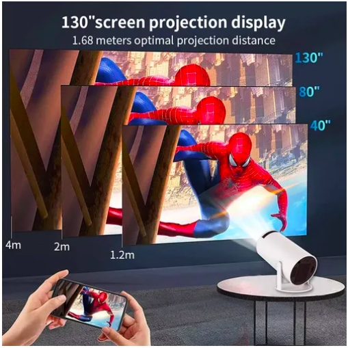 PROYECTOR PORTATIL MINI HY300PRO ULTRA HD 4K WIFI BLUETOOTH - 6