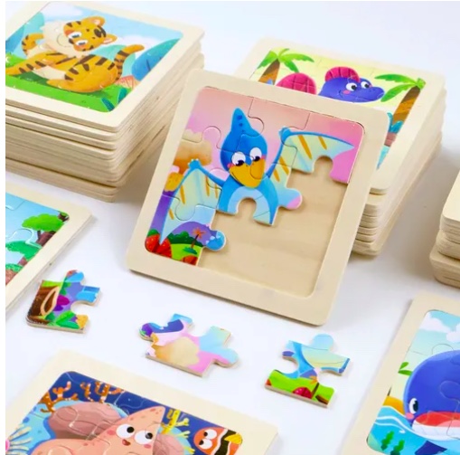 30 ROMPECABEZAS FIGURAS SURTIDAS PARA NIÑOS PEQUEÑOS MADERA - 4