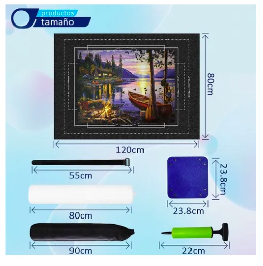 MAT PARA PUZZLES 2000 PIEZAS 120X80CM - 2