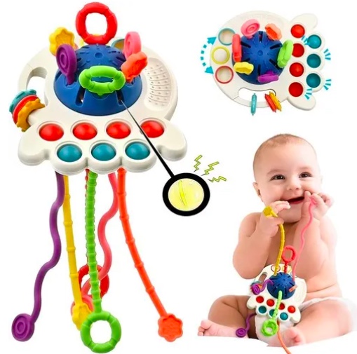 JUGUETES SENSORIALES PARA BEBE S 4 EN 1 MULTIUSO - 1