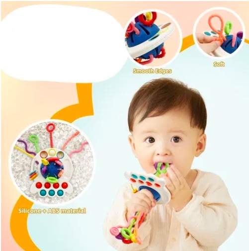 JUGUETES SENSORIALES PARA BEBE S 4 EN 1 MULTIUSO - 4