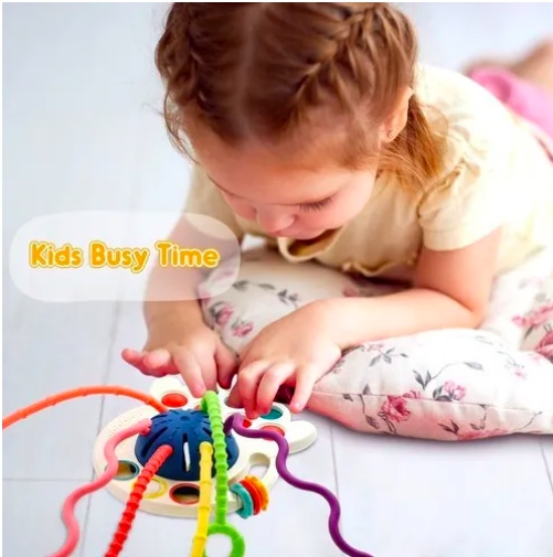 JUGUETES SENSORIALES PARA BEBE S 4 EN 1 MULTIUSO - 5