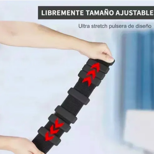PULSERA DE PESAS SILICONA NEGRAS - 4