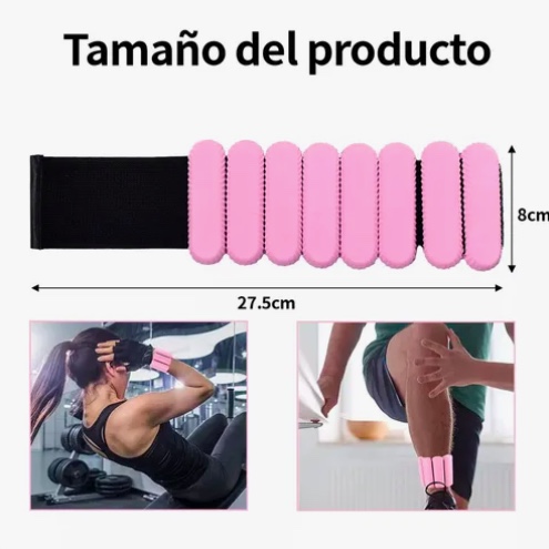 KIT 2 BRAZALETES PESAS PARA TOBILLOS Y MUÑECAS - 2