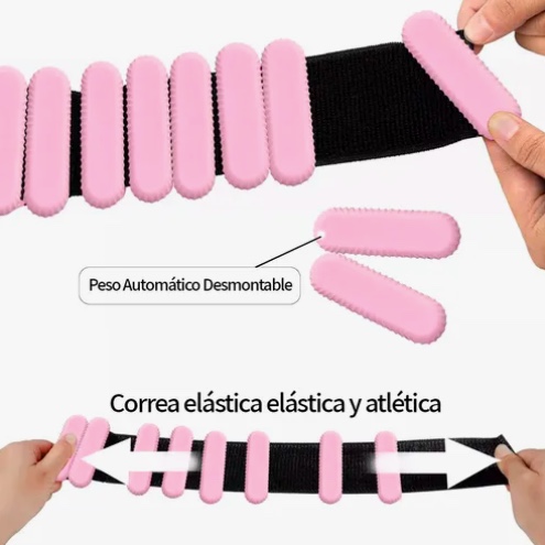 KIT 2 BRAZALETES PESAS PARA TOBILLOS Y MUÑECAS - 3