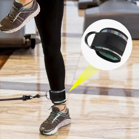 PAR TOBILLERAS POLEA PARA GIMNASIO VERDE - 3