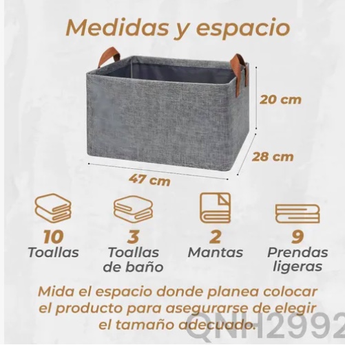 6 X CAJAS ORGANIZADOR ROPA BOLSA PLEGABLE ASA - 2