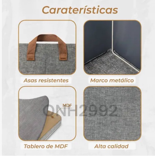 6 X CAJAS ORGANIZADOR ROPA BOLSA PLEGABLE ASA - 4