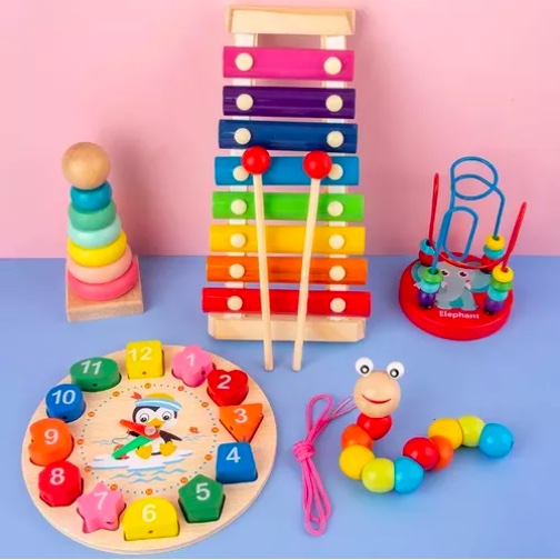 5PCS JUEGO DIDACTICO SENSORIAL - 3