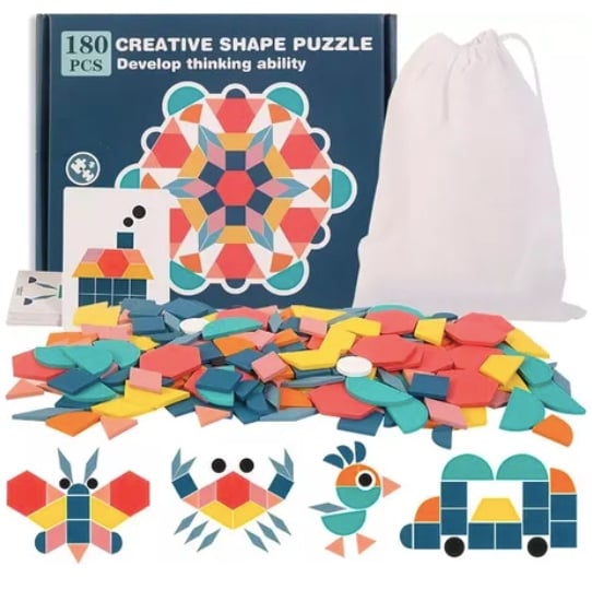 ROMPECABEZA TANGRAM MONTESSORI JUGUETE DIDACTICO - 1