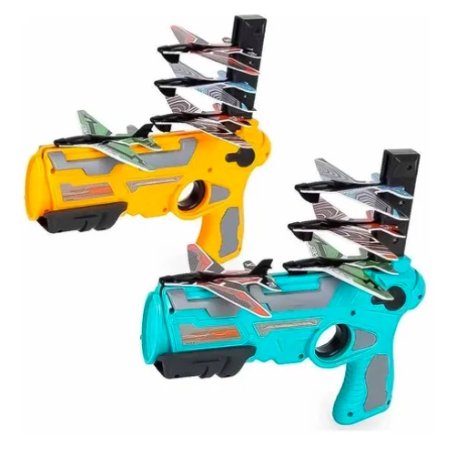 JUGUETE PISTOLA LANZADOR DE AVIONES - 2