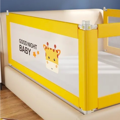 BARANDA DE CAMA SEGURIDAD PARA BEBE PLEGABLE AJUSTABLE - 3
