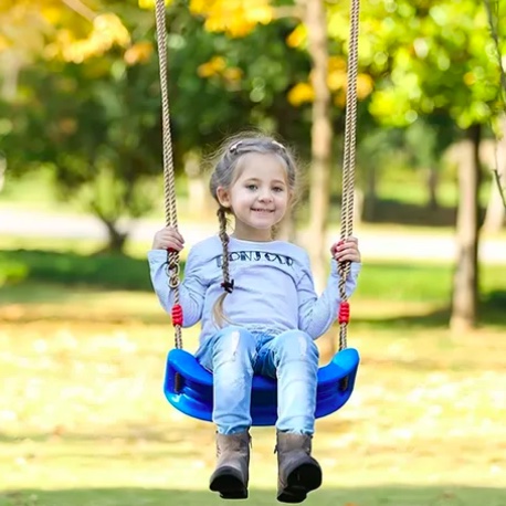 COLUMPIO AJUSTABLE PORTATIL PARA NIÑOS AZUL - 4