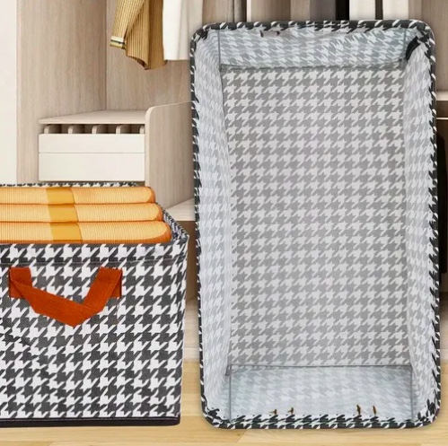 2PCS ORGANIZADOR DE CAJAS DE ALMACENAMIENTO DE ROPA PLEGABLE - 4
