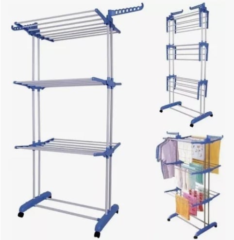 TENDEDERO ORGANIZADOR COLGADOR ROPA PLEGABLE - 1