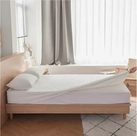 CUBRE COLCHON IMPERMEABLE 1.5 PLAZA COLOR BLANCO - 2