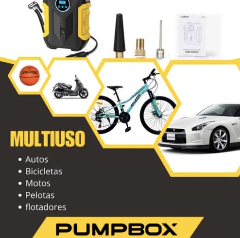 COMPRESOR DE AIRE PORTATIL DIGITAL 12V TODO NEUMATICO - 4