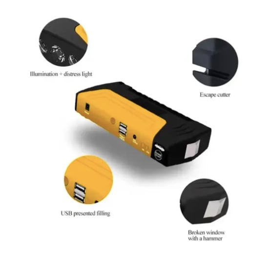 PARTIDOR DE AUTO BATERIA POWERBANK CARGADOR USB 12V - 2