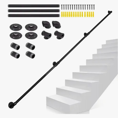 BARANDAL DE PASAMANOS DE TUBO ESCALERAS PROFESIONALES - 1