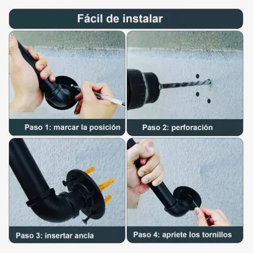 BARANDAL DE PASAMANOS DE TUBO ESCALERAS PROFESIONALES - 4