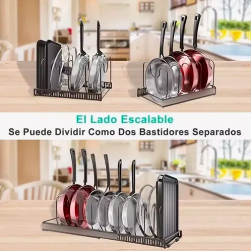 ORGANIZADOR DE TAPAS OLLAS EXPANSIBLE - 3