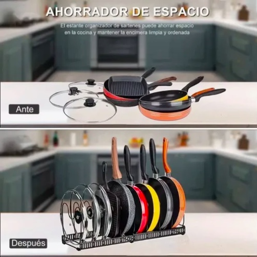 ORGANIZADOR DE TAPAS OLLAS EXPANSIBLE - 4