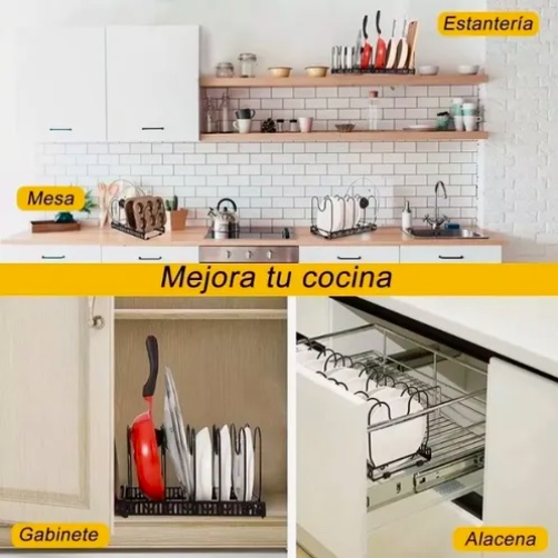 ORGANIZADOR DE TAPAS OLLAS EXPANSIBLE - 7