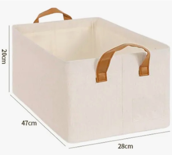 PACK 2 CAJAS ORGANIZADORAS PLEGABLES BLANCAS - 3