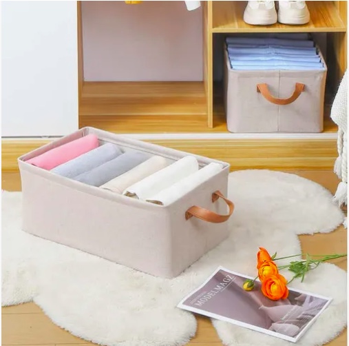 PACK 2 CAJAS ORGANIZADORAS PLEGABLES BLANCAS - 5