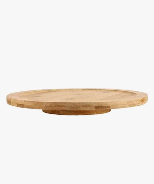 Bandeja Giratoria De Bambú De 25 Cm - 2