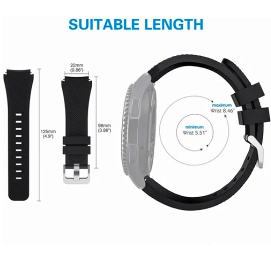 CORREAS PARA SAMSUNG GEAR S3 NEGRO - 5