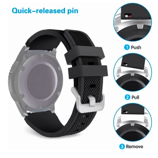 CORREAS PARA SAMSUNG GEAR S3 NEGRO - 6