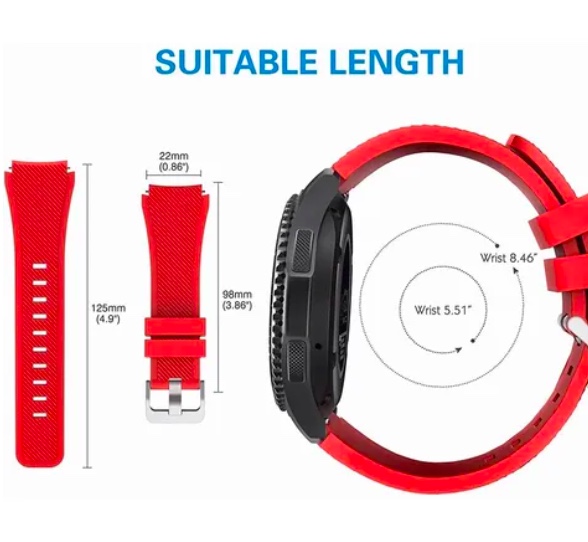 CORREAS PARA SAMSUNG GEAR S3 ROJO - 4