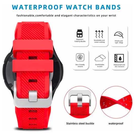 CORREAS PARA SAMSUNG GEAR S3 ROJO - 6