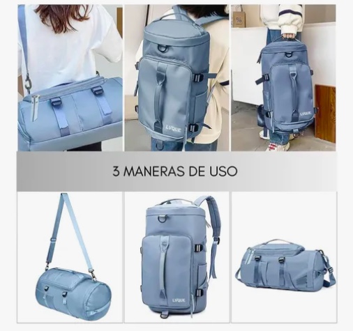 BOLSO DE VIAJE IMPERMEABLE MOCHILA MULTIUSOS - 3