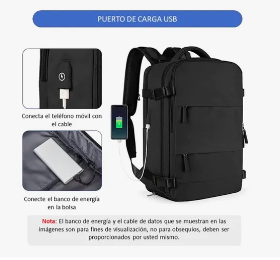 MOCHILA DE VIAJE CABINA AVION IMPERMEABLE BEIGE - 3