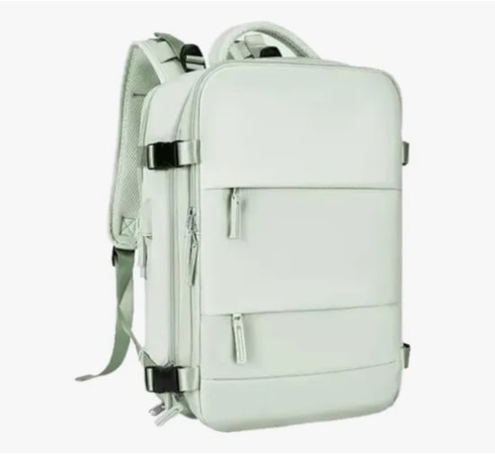 MOCHILA DE VIAJE CABINA AVION IMPERMEABLE VERDE - 1