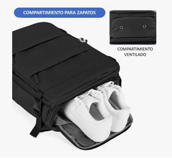 MOCHILA DE VIAJE CABINA AVION IMPERMEABLE VERDE - 3