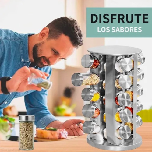 CONDIMENTEROS ESPECIERO GIRATORIO COCINA 20 FRASCOS - 3