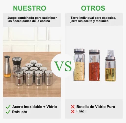 15 FRASCOS DE VIDRIO ESPECIEROS - 3
