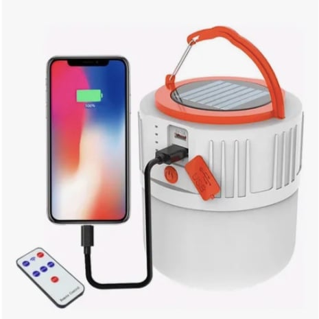 LAMPARA SOLAR LED RECARGABLE LUCES DE EMERGENCIALAMPARA SOLAR LED RECARGABLE LUCES DE EMERGENCIA - 1