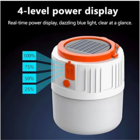 LAMPARA SOLAR LED RECARGABLE LUCES DE EMERGENCIALAMPARA SOLAR LED RECARGABLE LUCES DE EMERGENCIA - 3