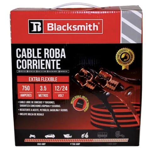 CABLE PUENTE BATERIA 750 AMP 3,5 MTS DE LARGO - 1