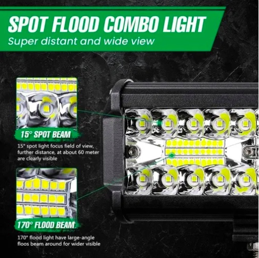 FOCOS LED NEBLINERO BARRA RECTA 120W PREMIUM - 3