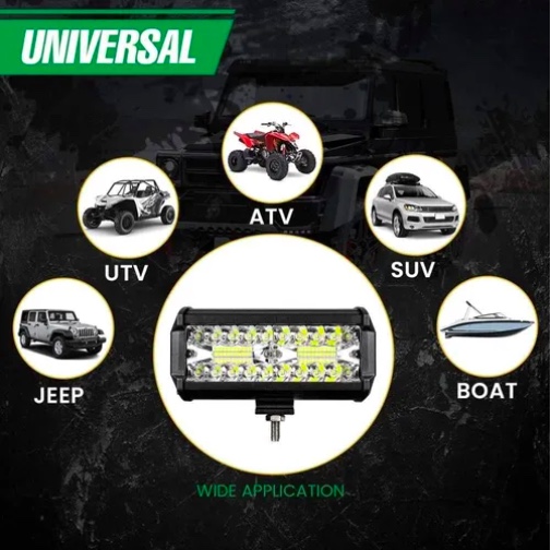 FOCOS LED NEBLINERO BARRA RECTA 120W PREMIUM - 8
