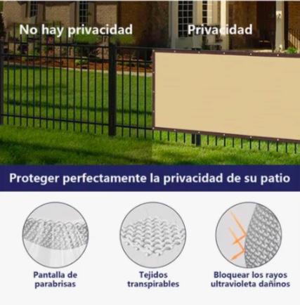 VALLA DE PROTECCION PRIVACIDAD CON FIJACIONES - 3
