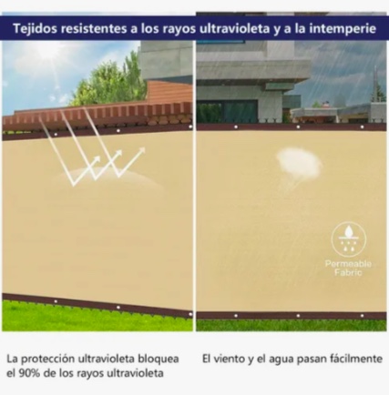 VALLA DE PROTECCION PRIVACIDAD CON FIJACIONES - 5