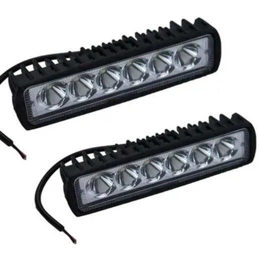 PACK 2 FOCO LED FOCOS NEBLINEROS LED BARRA LED 4X4 18W/Q055 - 1