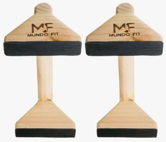 MINI PARALELAS 35CM PARA FLEXIONES DE BRAZOS HOMBROS PUSH UP - 4